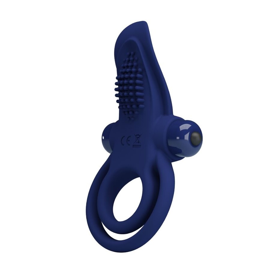 PRETTY LOVE - BRONSON DOPPELRING MIT VIBRATION BLAU
